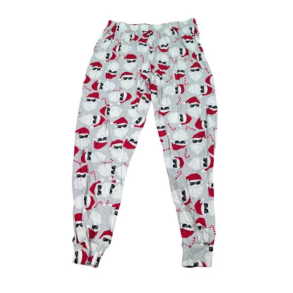 Children's Place Glow in the Dark Santa Christmas Pajamas Unisex Pants Small - Picture 3 of 3